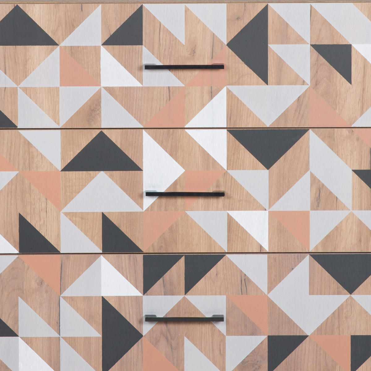 KOMODA, temno rjava  - črna/temno rjava, Konvencionalno, kovina/leseni material (100/105.2/45cm) - MID.YOU