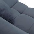 BIGSOFA Plüsch Petrol  - Petrol/Schwarz, KONVENTIONELL, Kunststoff/Textil (250/75/107cm) - Carryhome