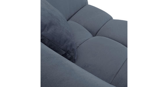 BIGSOFA Plüsch Petrol  - Petrol/Schwarz, KONVENTIONELL, Kunststoff/Textil (250/75/107cm) - Carryhome