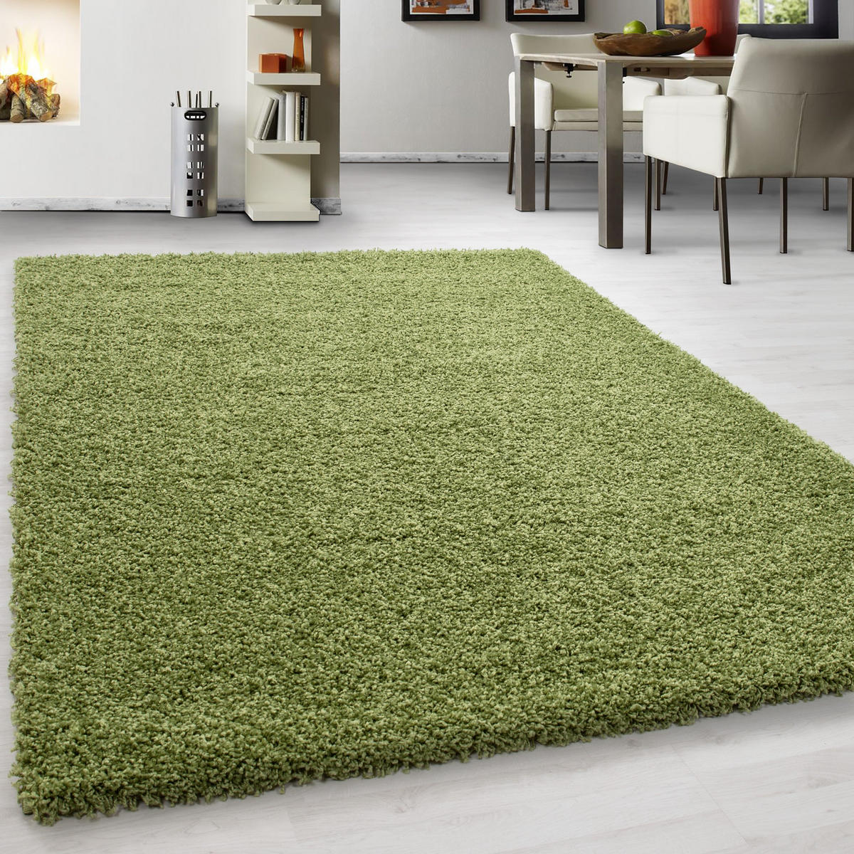 PREPROGA Z VISOKIM FLOROM Life 1500  120/170 cm  tkano  zelena  - zelena, Konvencionalno, tekstil (120/170cm) - Novel