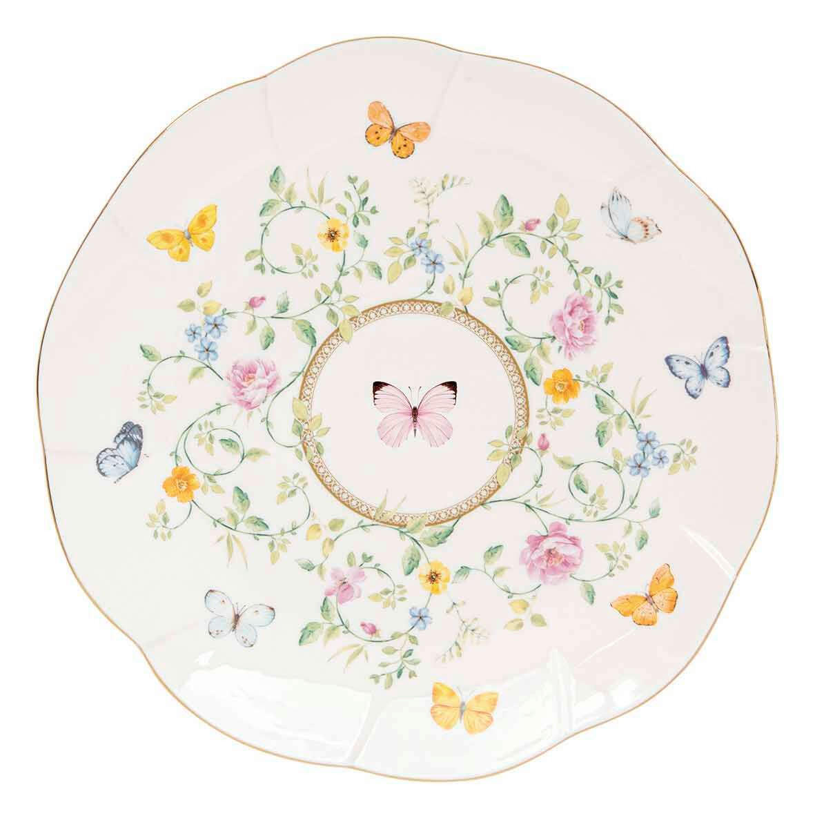 DESSZERTES TÁNYÉR 21 cm  - sárga/kék, Basics, kerámia (21cm)