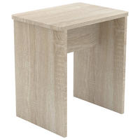Taburet din material pe bază de lemn, stejar Sonoma - stejar Sonoma/alb, Modern, material pe bază de lemn (40/45/30cm) - MID.YOU