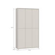 SCHUHSCHRANK  in 109,2/191,9/34,9 cm  - Sandfarben/Grau, Basics, Holzwerkstoff/Kunststoff (109,2/191,9/34,9cm) - Xora