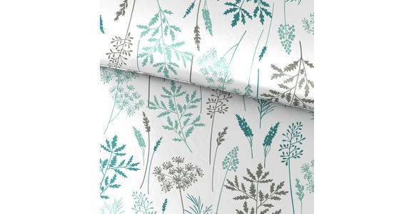 BETTWÄSCHE 140/200 cm - Petrol/Weiß, KONVENTIONELL, Textil (140/200cm) - Esposa