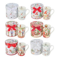 CANĂ PENTRU CAFEA 320 ml  - multicolor, Lifestyle, ceramică (0,32l) - X-Mas