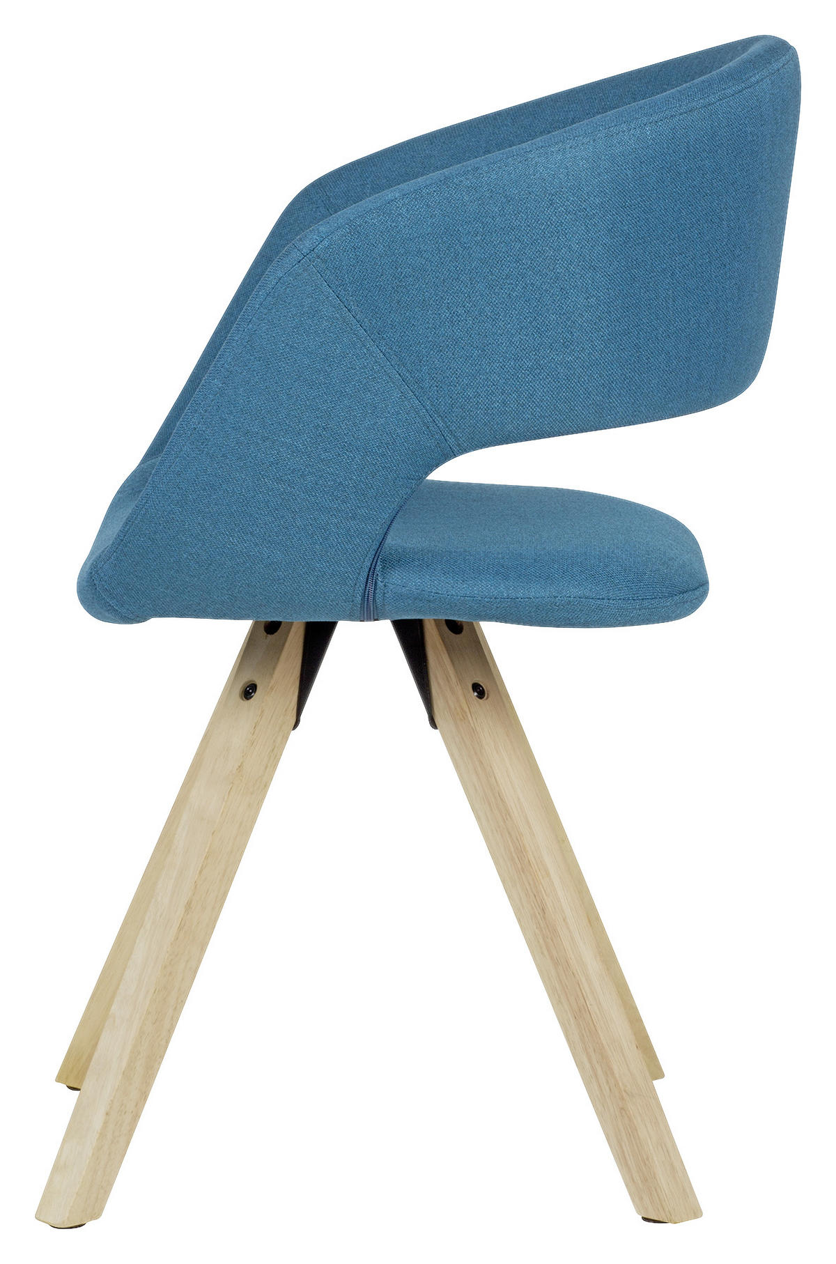 NASLANJAČ, tekstil barve hrasta, svetlo modra  - svetlo modra/barve hrasta, Moderno, tekstil/les (56/80/50cm) - MID.YOU