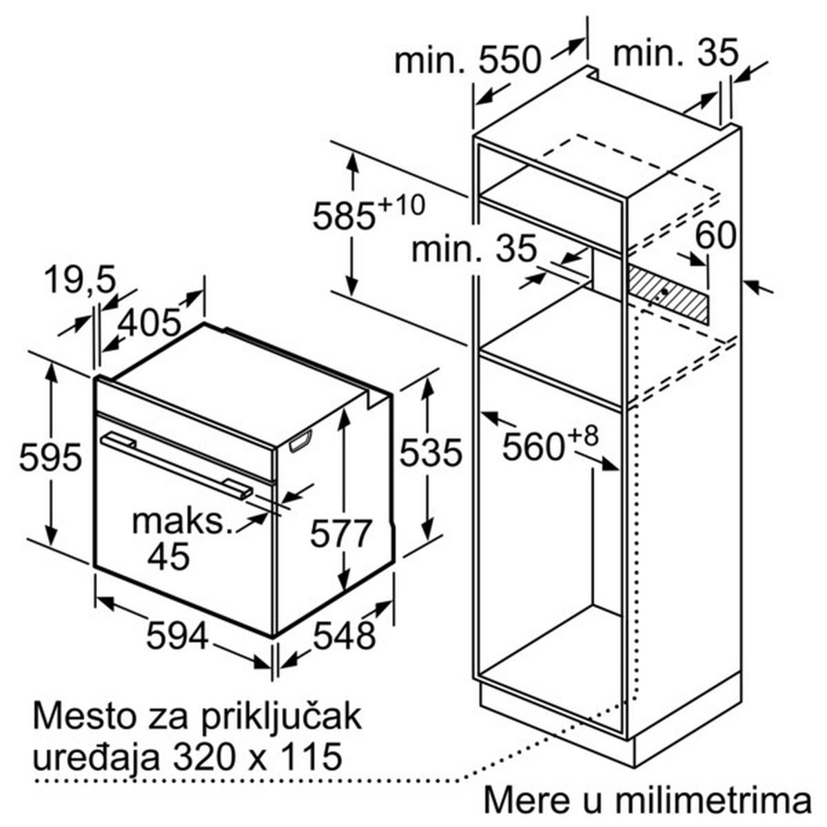UGRADNA RERNA - bela, Dizajnerski, metal