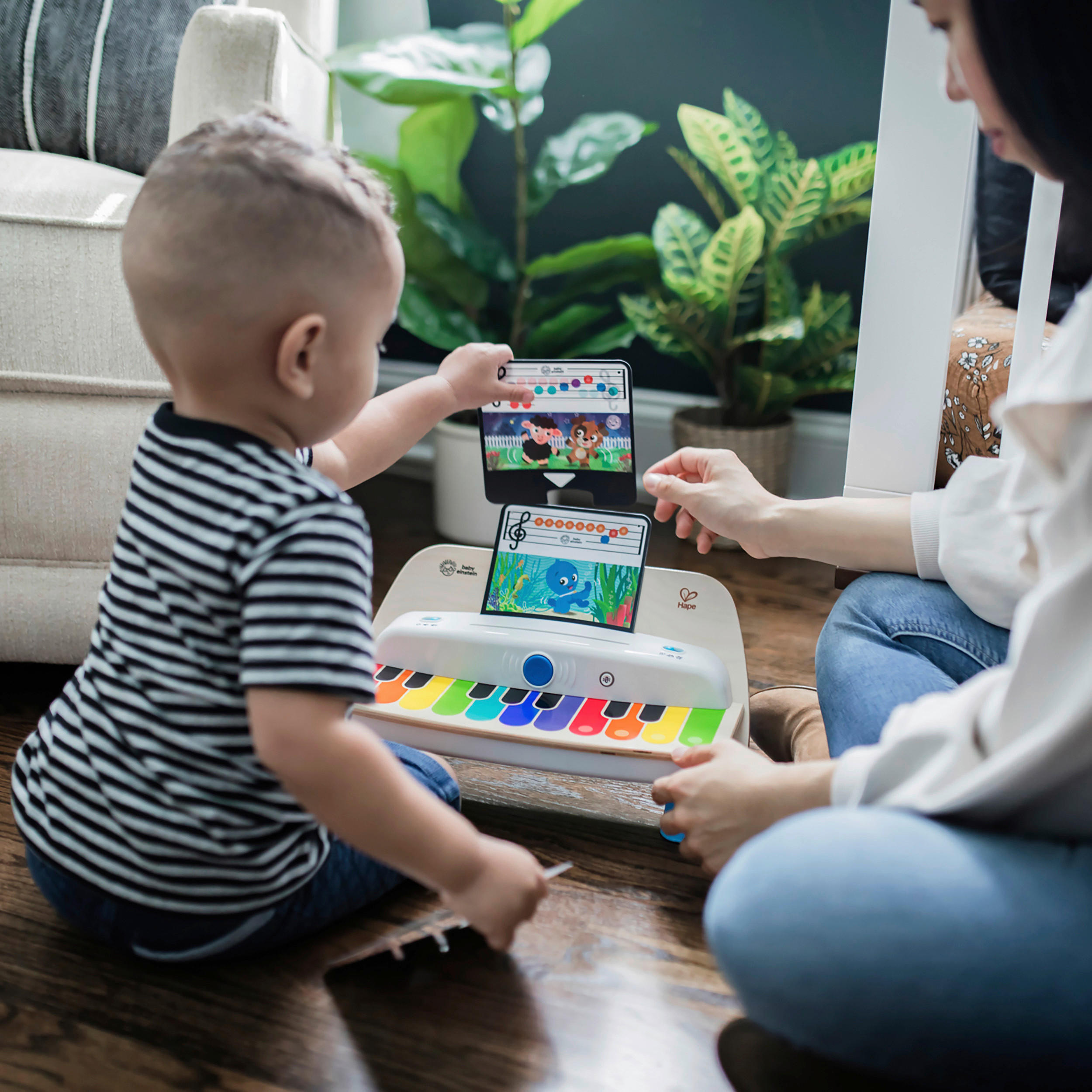 BABYKLAVIER CONNECTED MAGIC TOUCH - Basics, Holzwerkstoff/Kunststoff (35,5/17,0/18,0cm) - Hape