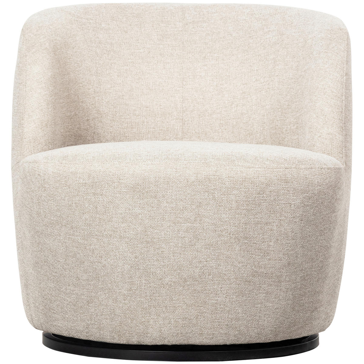 SESSEL in Webstoff Weiß  - Schwarz/Weiß, Design, Kunststoff/Textil (70/68/77cm) - Livetastic