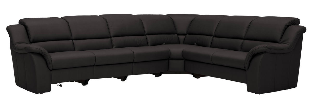 ECKSOFA  in Echtleder Dunkelbraun  324/260 cm  - Chromfarben/Dunkelbraun, KONVENTIONELL, Leder/Kunststoff (324/260cm) - Cantus