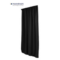 VERDUNKELUNGSVORHANG black-out (lichtundurchlässig)  - Schwarz, Basics, Textil (145/260cm)