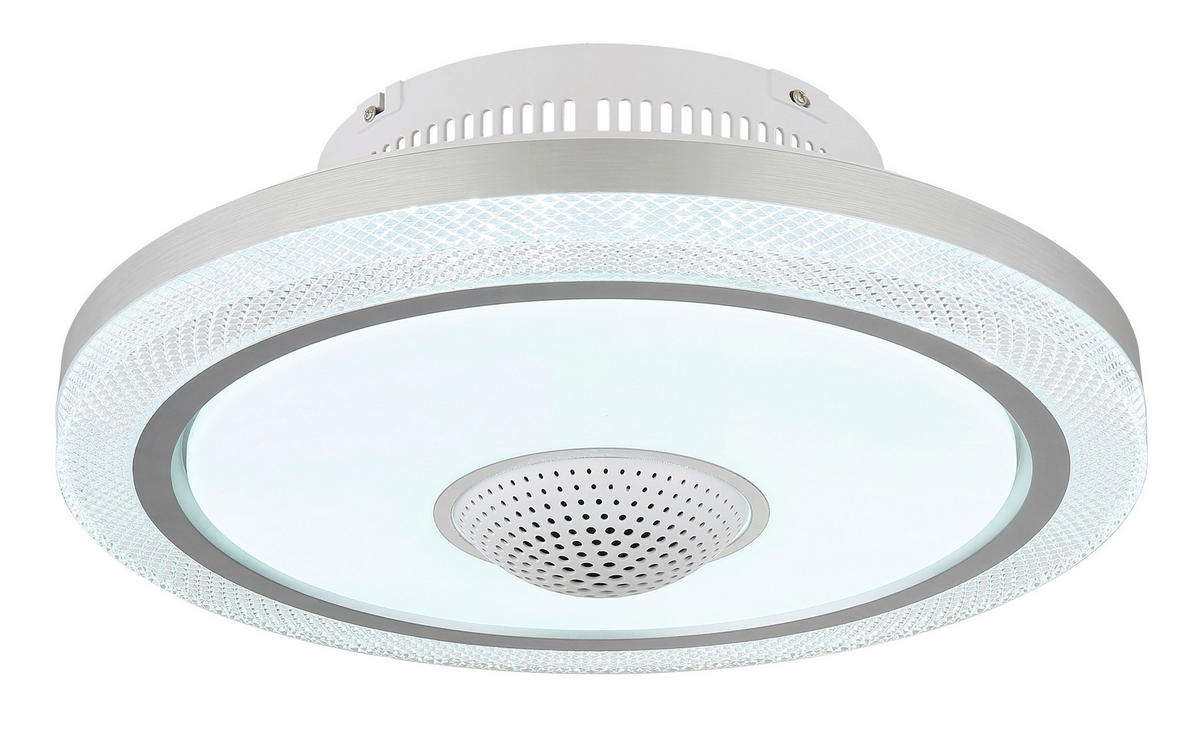 VENTILATOR STROPNI  prozirno, opalna, bijela    SHELLY  - bijela/prozirno, Design, metal/plastika (50/21cm) - Globo