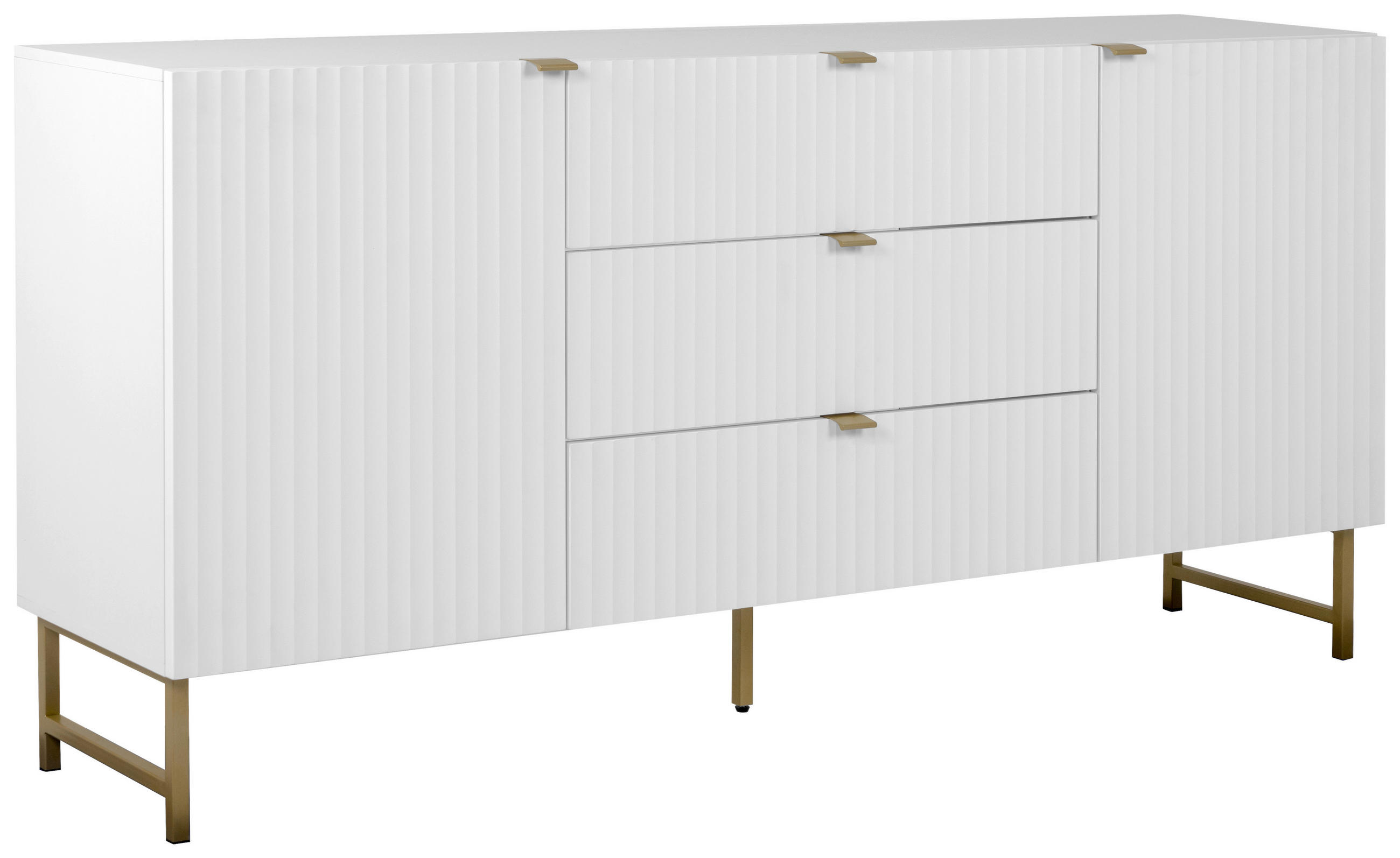 SIDEBOARD  in 179/90/41 cm  - Goldfarben/Weiß, Design, Holzwerkstoff/Kunststoff (179/90/41cm) - MID.YOU