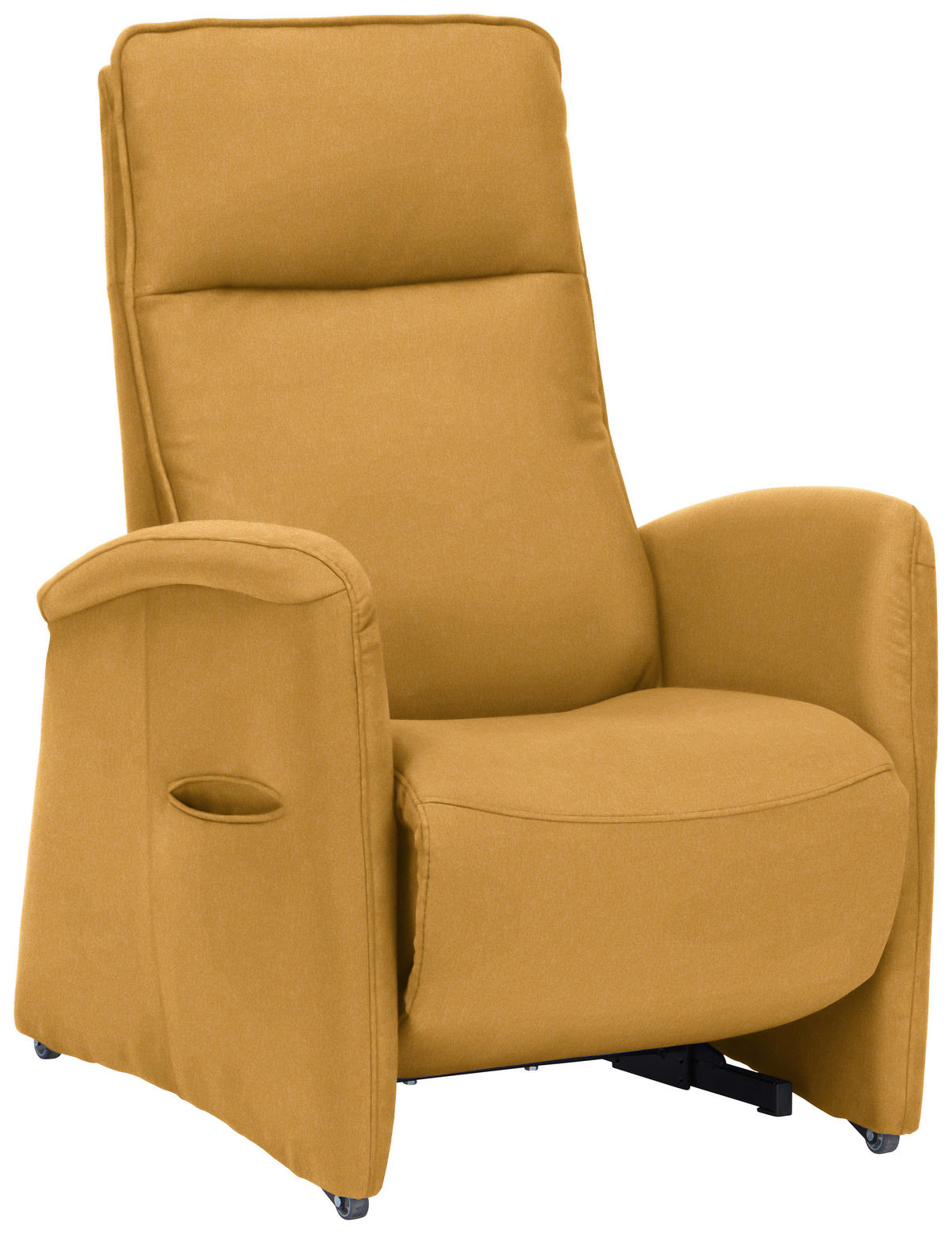 FERNSEHSESSEL Chenille Gelb  - Gelb, Konventionell, Kunststoff/Textil (79-83/108/87cm) - Valdera