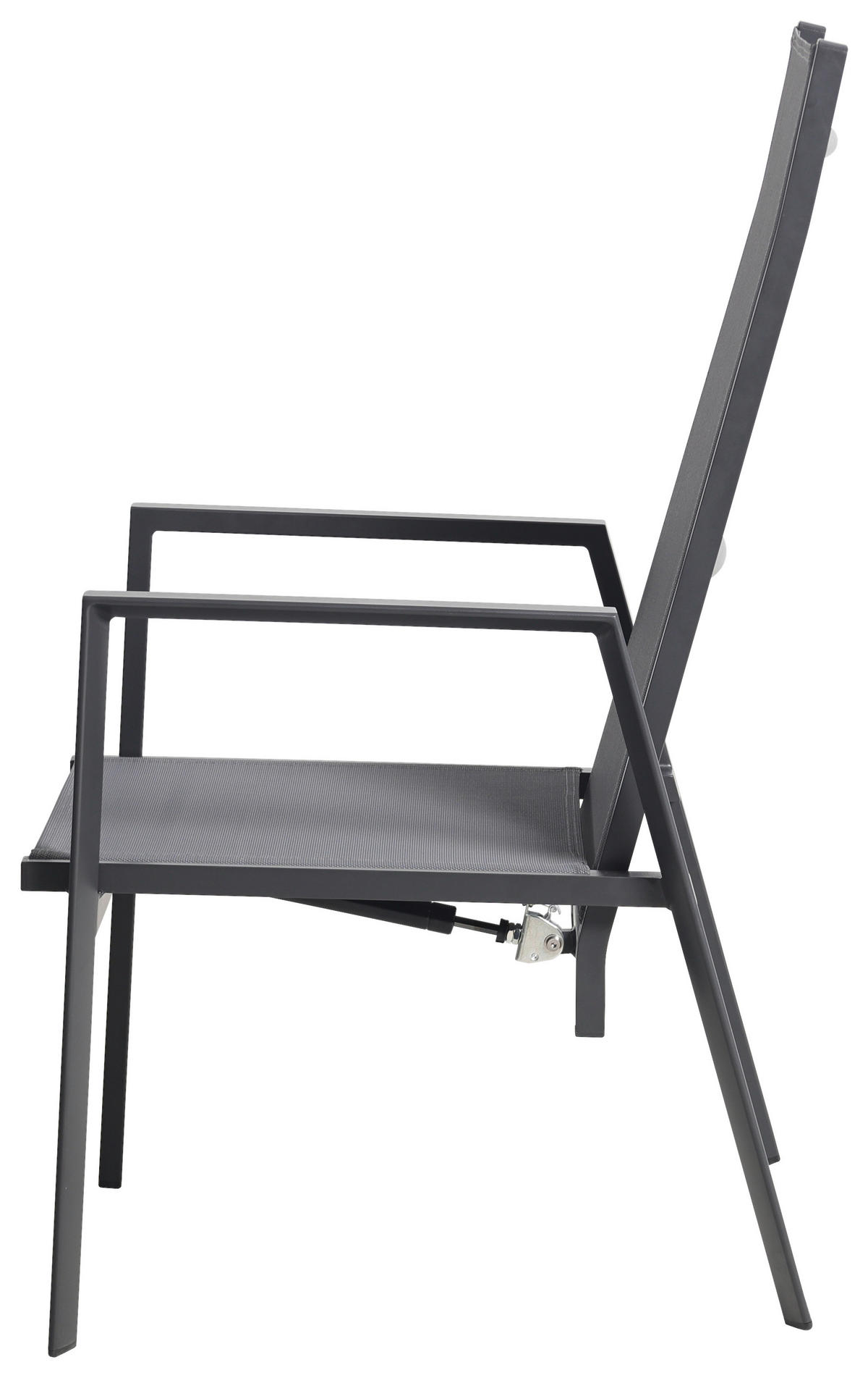 GARTENSESSEL Aluminium Grau  - Grau, Design, Textil/Metall (56,5/105/69,5cm) - Ambia Garden