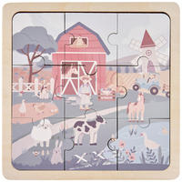 PUZZLE - Multicolor, Trend, Holzwerkstoff (22/22/0,8cm) - Avelia