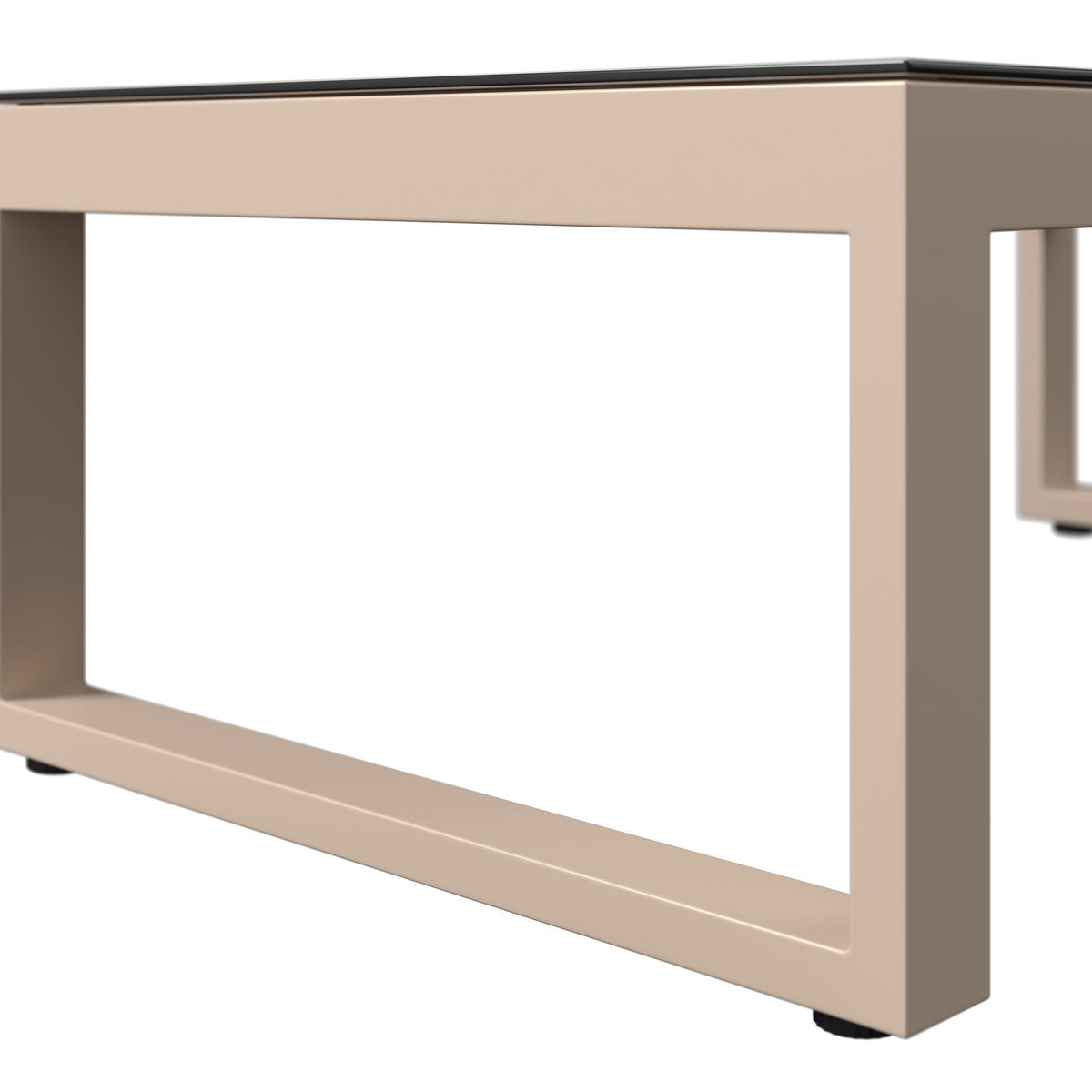 LOUNGE GARNITÚRA 3 részes  248/180 cm   - bézs, Design, Üveg/textil (248/180cm) - Amatio