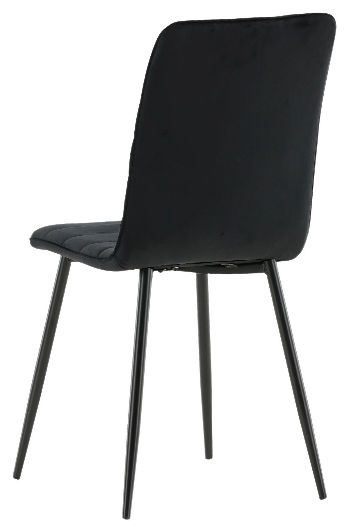STUHL-SET 2 Stück  in Stahl  - Schwarz, Design, Textil/Metall (43/94/49cm) - Livetastic