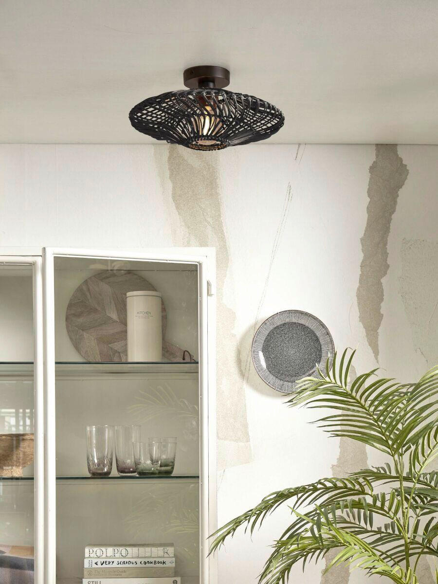 TAKLAMPA GOOD&MOJO  40/12 cm  - svart, Trend, naturmaterial (40/12cm) - Good & Mojo