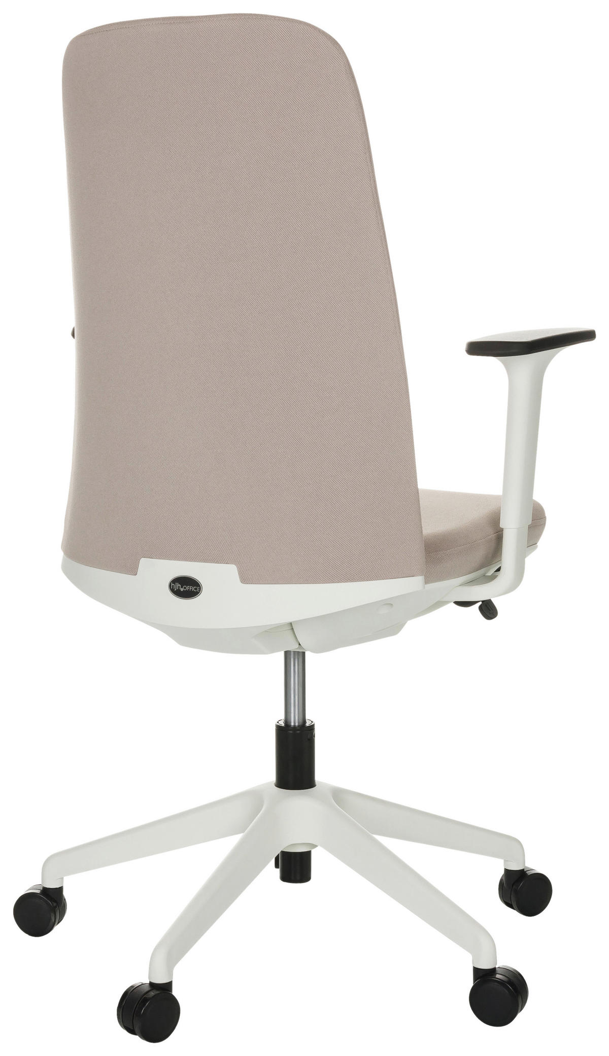 OTOČNÁ ŽIDLE, béžová - bílá/černá, Basics, textil/plast (70/103-113/70cm) - MID.YOU