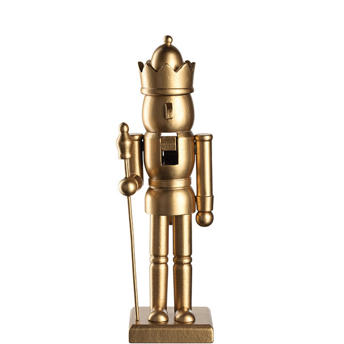 FIGURA ORAŠARA - zlatne boje, Basics, drvo (7/25/6,5cm) - Leonardo