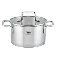 FLEISCHTOPF Topas 3,4 L  - Transparent/Silberfarben, Basics, Glas/Metall (20cm) - ELO