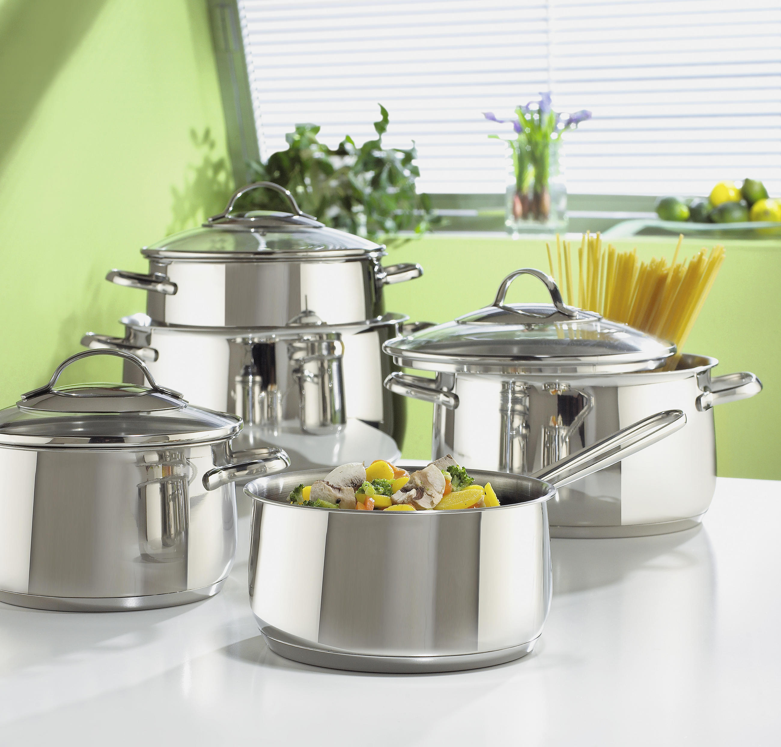 Kochtopfset TORRANO 5-teilig  - Basics, Glas/Metall - Kelomat
