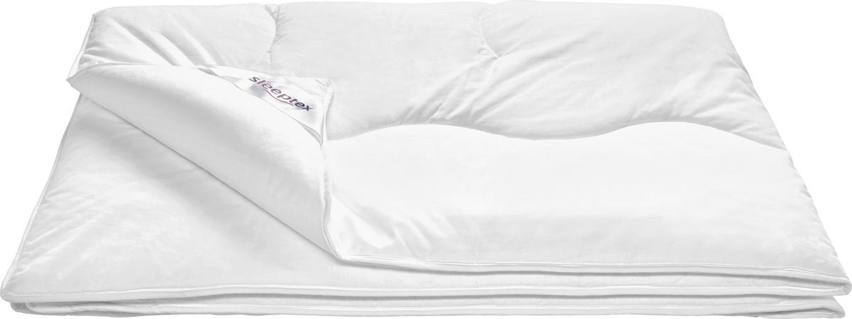 CELOROČNÍ PŘIKRÝVKA, 140/220 cm, polyester - bílá, Basics, textil (140/220cm) - Sleeptex