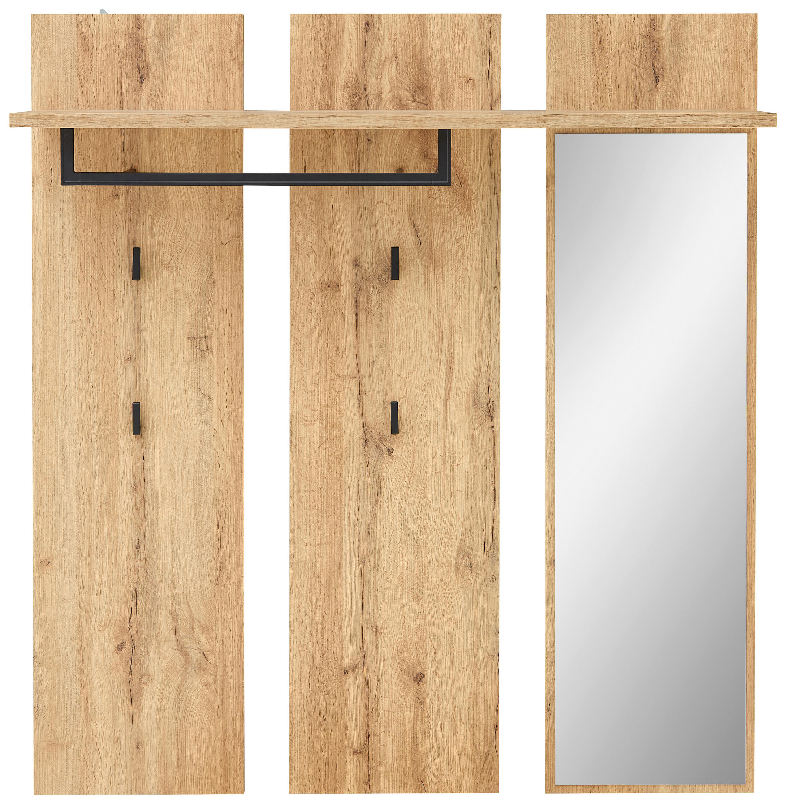Xora ŠATNÍ PANEL, barvy dubu, 120/130/30 cm