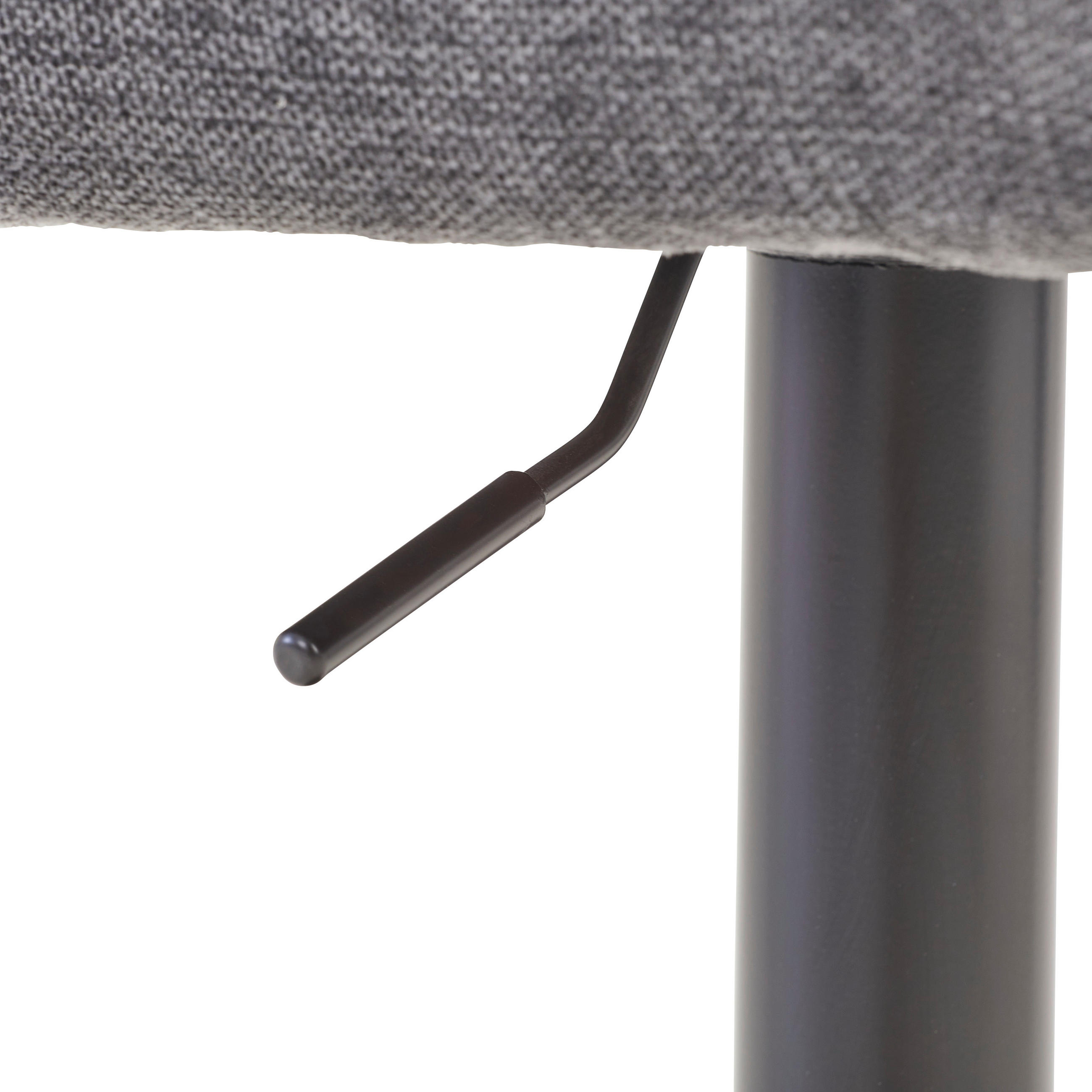 BARHOCKER in Metall, Textil Grau, Schwarz  - Schwarz/Grau, MODERN, Textil/Metall (54,5/111,5/51,5cm) - Livetastic
