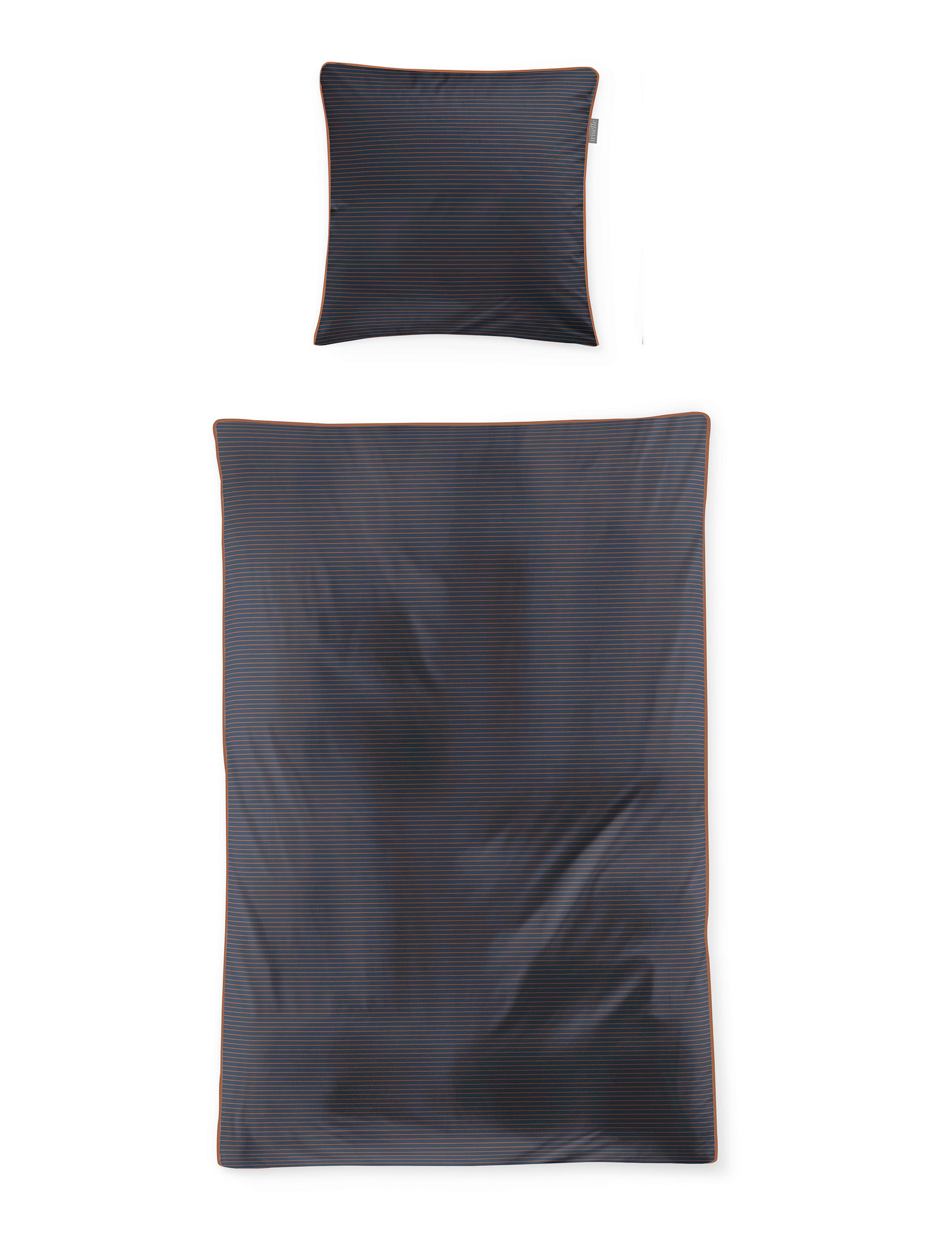 BETTWÄSCHE Makosatin 140/200 cm  - Blau, KONVENTIONELL, Textil (140/200cm) - Irisette