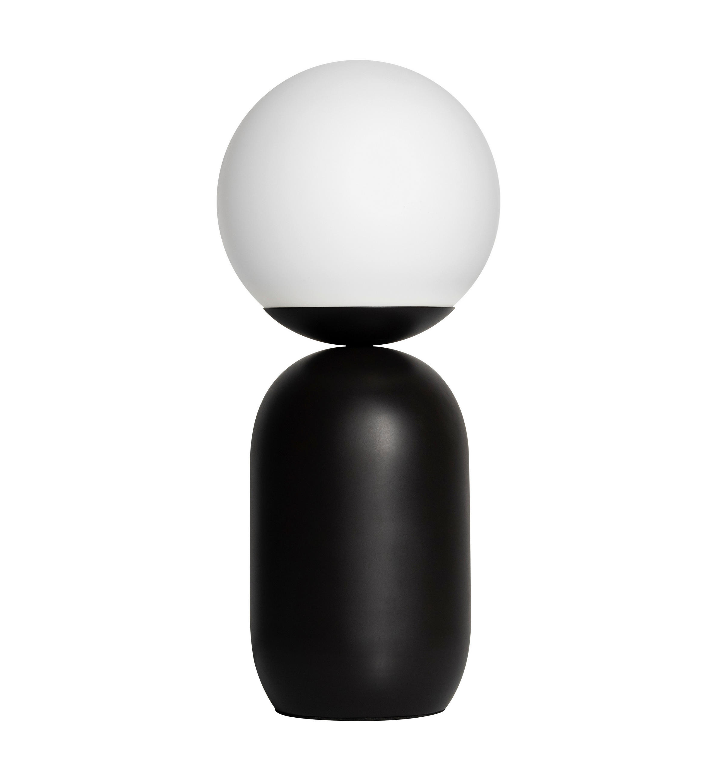 TISCHLEUCHTE NOTTI - Schwarz/Weiß, Design, Glas/Metall (15/35cm) - Nordlux