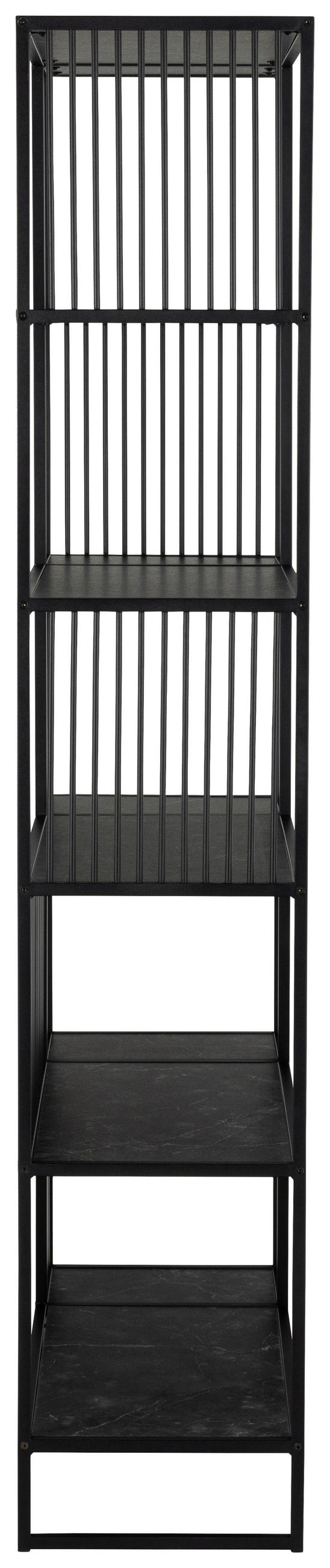 REGAL črna  - črna, Design, kovina/umetna masa (85/35/185cm) - MID.YOU