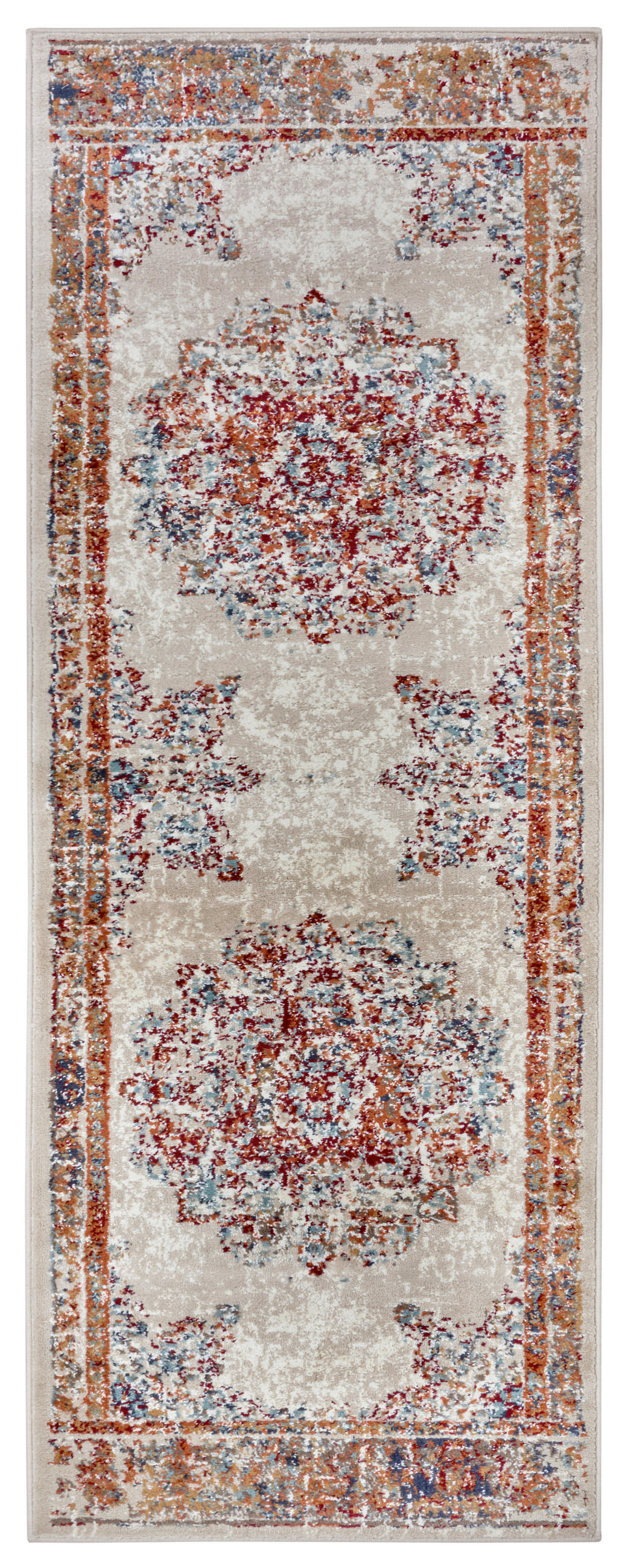 LÄUFER 80/240 cm Luxor  - Multicolor/Creme, Design, Kunststoff/Textil (80/240cm)
