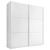SCHWEBETÜRENSCHRANK in Weiss  - Weiss/Alufarben, Holzwerkstoff/Metall (200/222/68cm) - Moderano