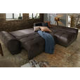 ECKSOFA in Braun, Grau, Rosa  - Braun/Rosa, MODERN, Textil/Metall (290/192cm) - Carryhome