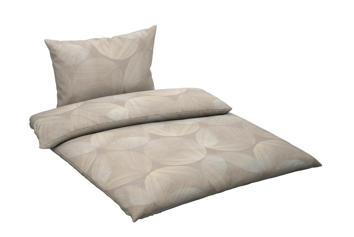 BETTWÄSCHE Atelier Makosatin 140/200 cm  - Creme, Basics, Textil (140/200cm) - Estella