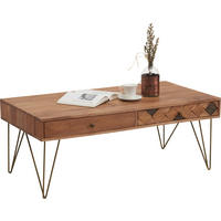 COUCHTISCH in Holz, Metall, Holzwerkstoff 115/60/45 cm  - Bronzefarben/Akaziefarben, Trend, Holz/Holzwerkstoff (115/60/45cm) - Ambia Home