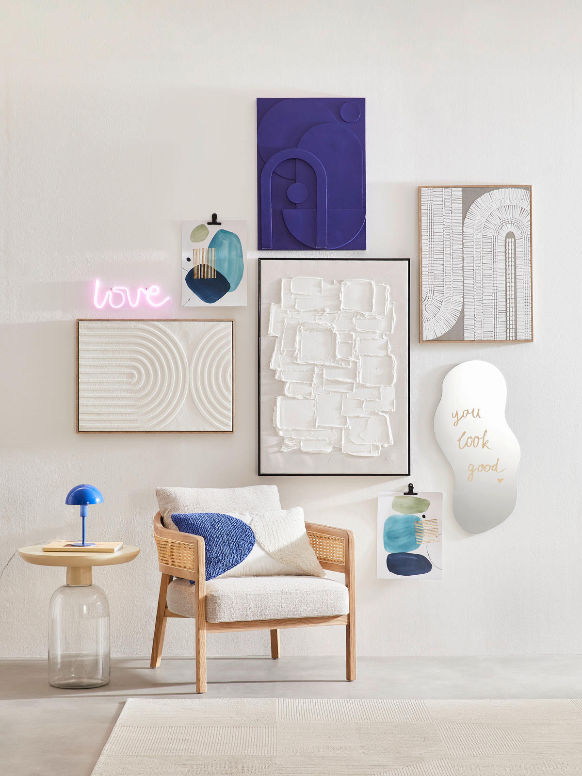FOTEL - bézs/krémszínű, Lifestyle, textil/fa (71/73/80cm) - Livetastic