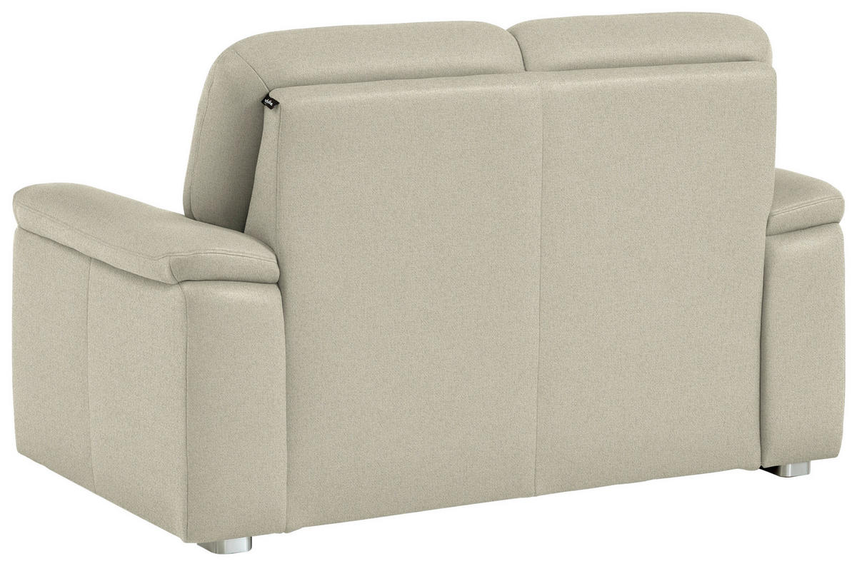 2-SITZER-SOFA Chenille Silberfarben  - Silberfarben/Alufarben, Konventionell, Textil/Metall (156/96/89cm) - Beldomo Comfort