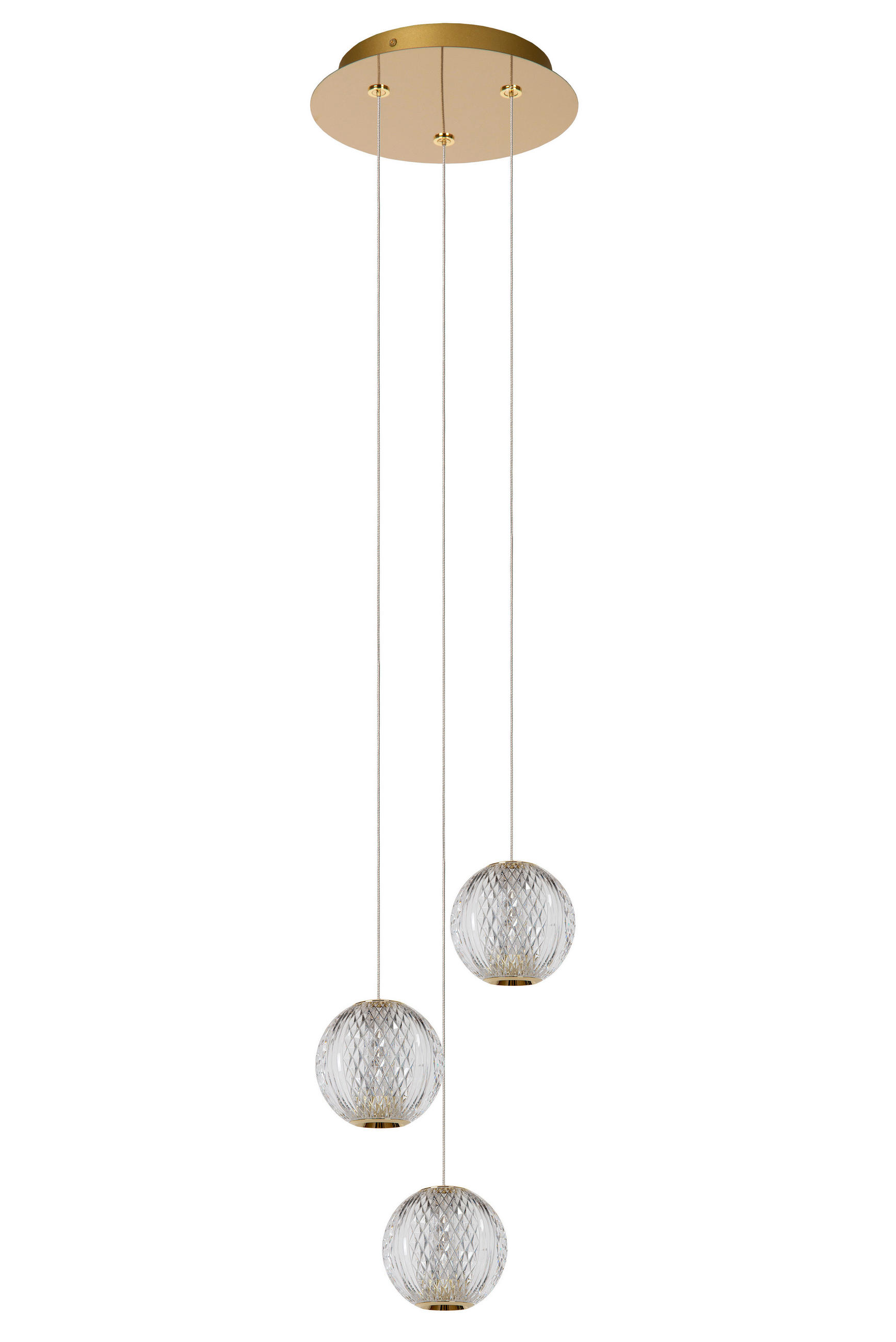 LED-PENDELLEUCHTE Cintra 25/25/150 cm   - Transparent, Design, Kunststoff (25/25/150cm) - Lucide