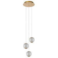 LED-PENDELLEUCHTE Cintra 25/25/150 cm   - Transparent, Design, Kunststoff (25/25/150cm) - Lucide