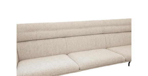 SITZBANK 220/91/70 cm  in Schwarz, Beige  - Beige/Schwarz, Design, Textil/Metall (220/91/70cm) - Dieter Knoll