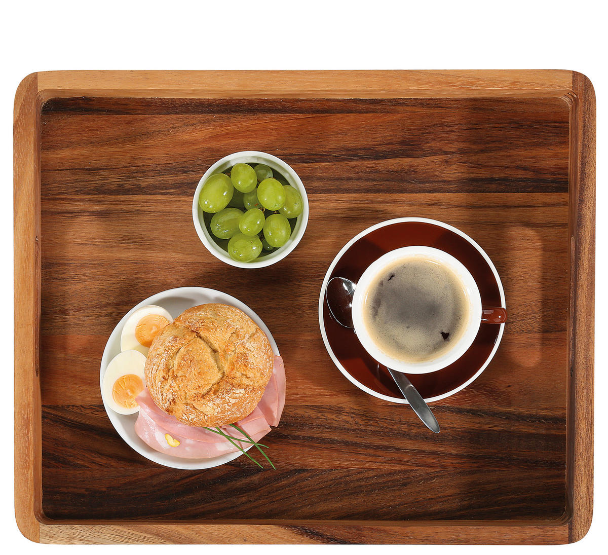 SERVIERTABLETT Holz Akazie  - Akaziefarben, Basics, Holz (52/43/6cm) - Zassenhaus