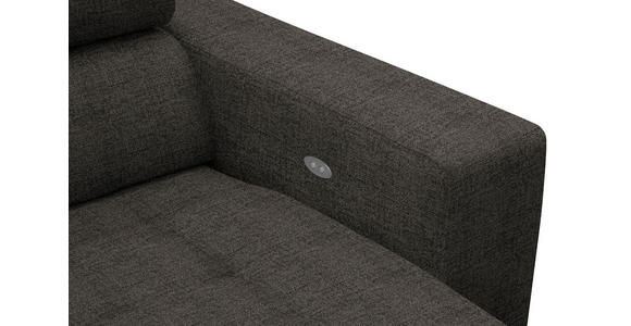 ECKSOFA in Chenille Braun  - Chromfarben/Braun, Design, Textil (207/301cm) - Xora