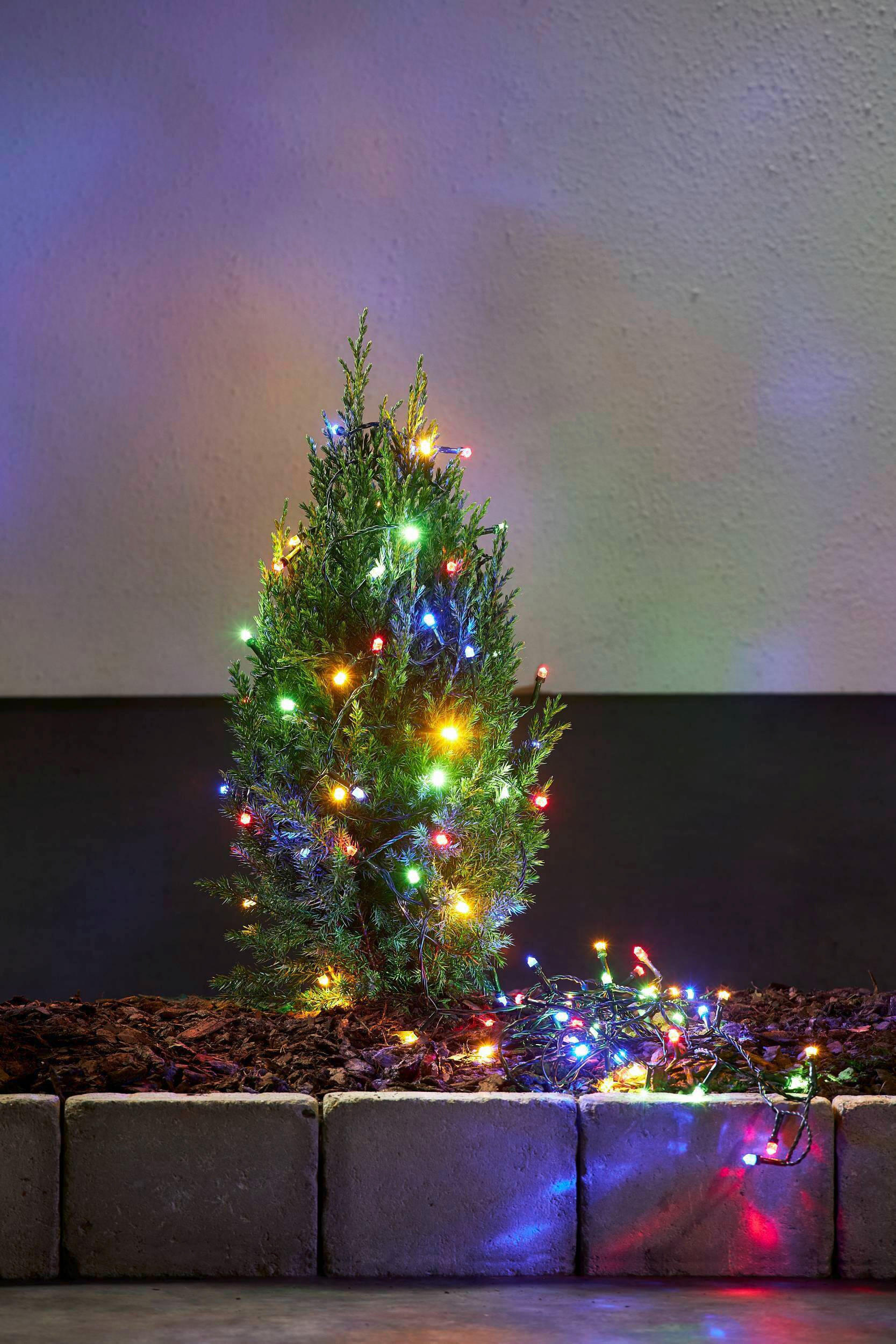 LICHTERKETTE 750 cm  - Multicolor/Schwarz, Basics, Kunststoff (750cm) - Eglo