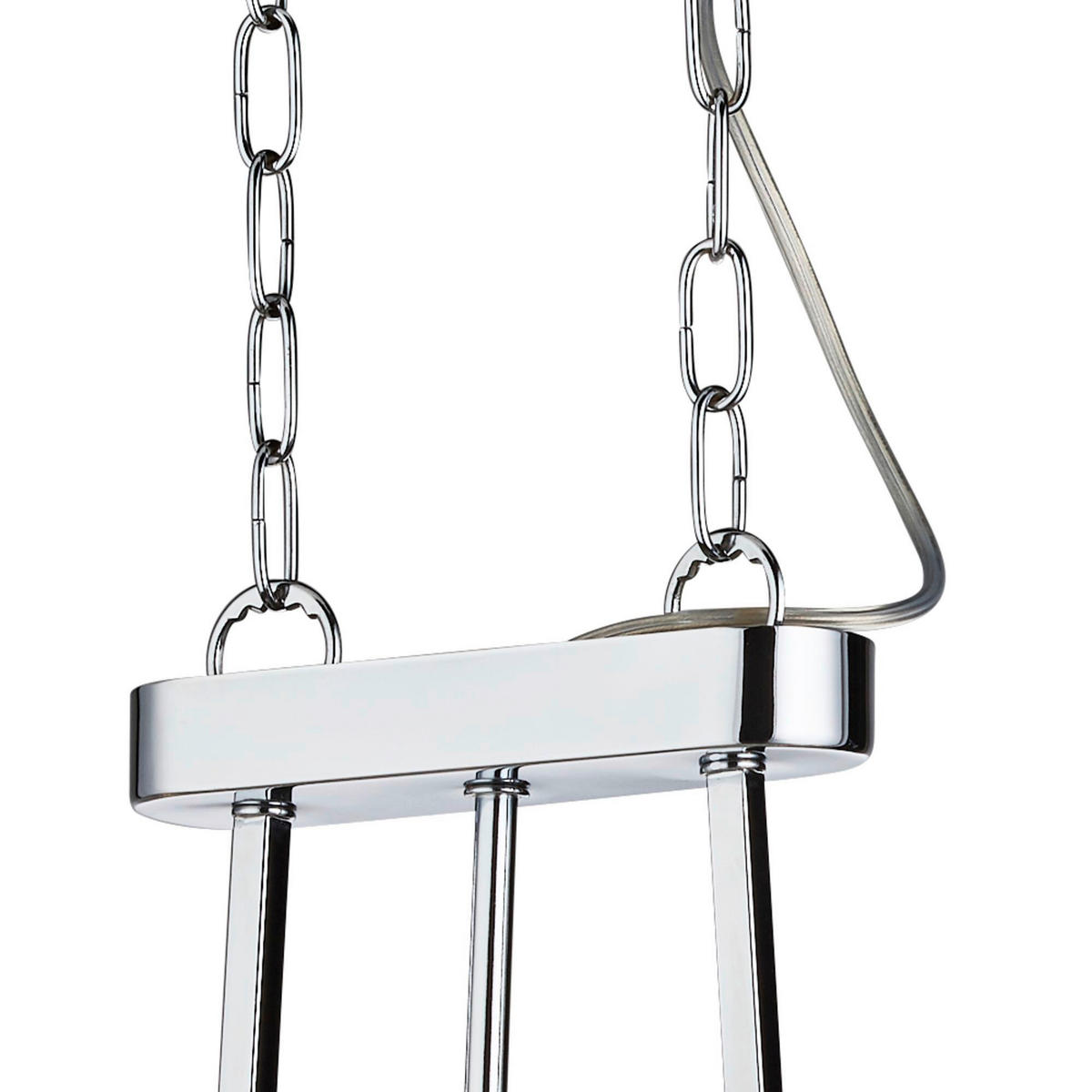 KRISTALL-HÄNGELEUCHTE 78/150/30 cm   - Chromfarben, Design, Glas/Metall (78/150/30cm)
