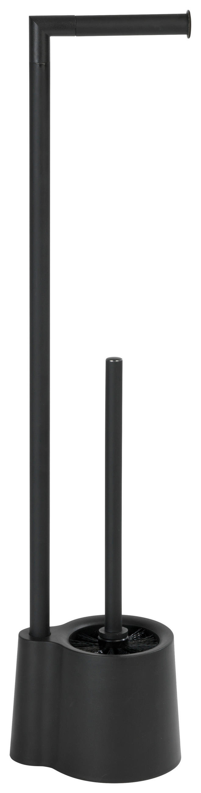 WC-BÜRSTENKOMBINATION in Metall, Kunststoff  Kunststoff   - Schwarz, KONVENTIONELL, Kunststoff/Metall (13/16/70cm) - Wenko