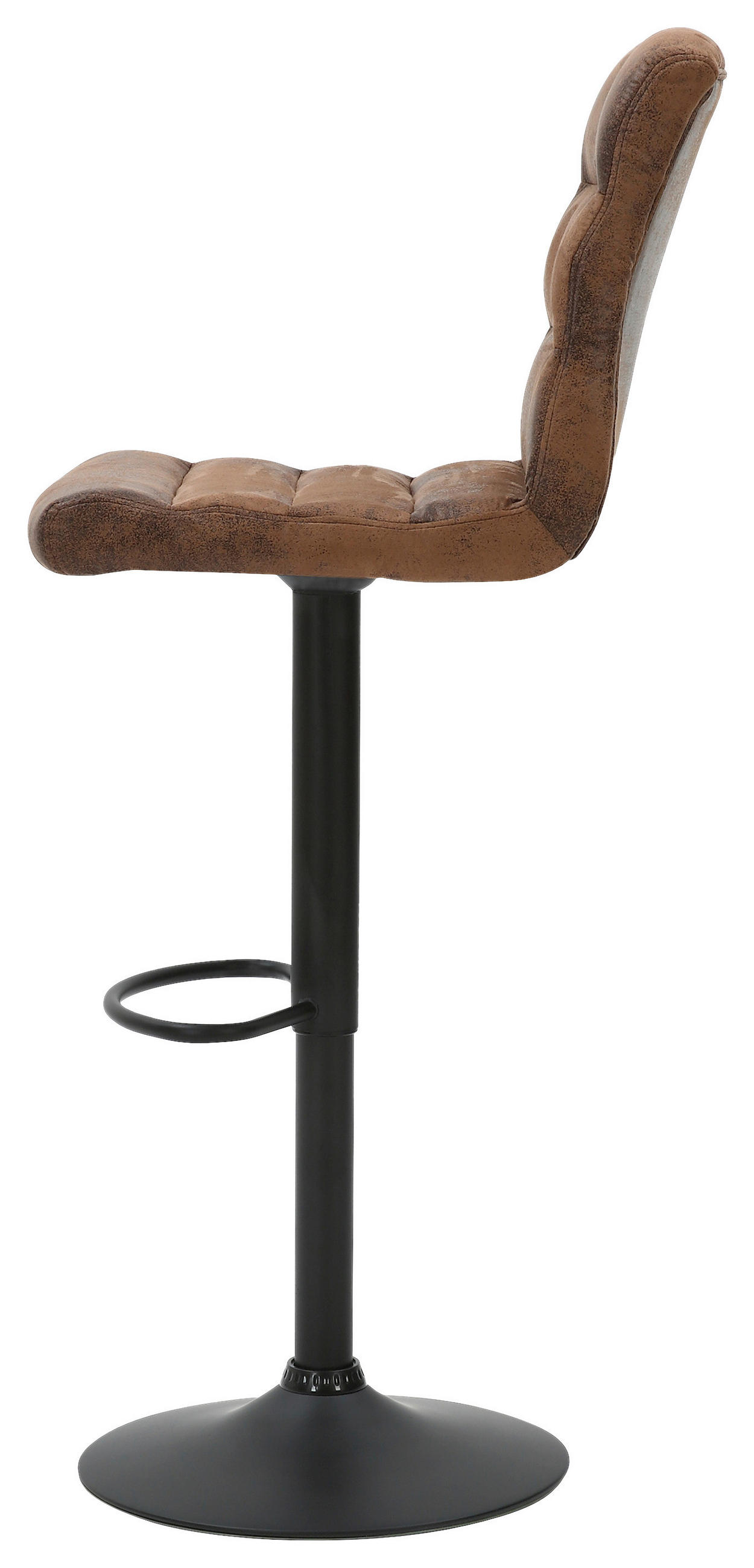 BARHOCKER-SET in Anthrazit, Braun  - Anthrazit/Braun, LIFESTYLE, Textil/Metall (42/61-83/43cm) - MID.YOU