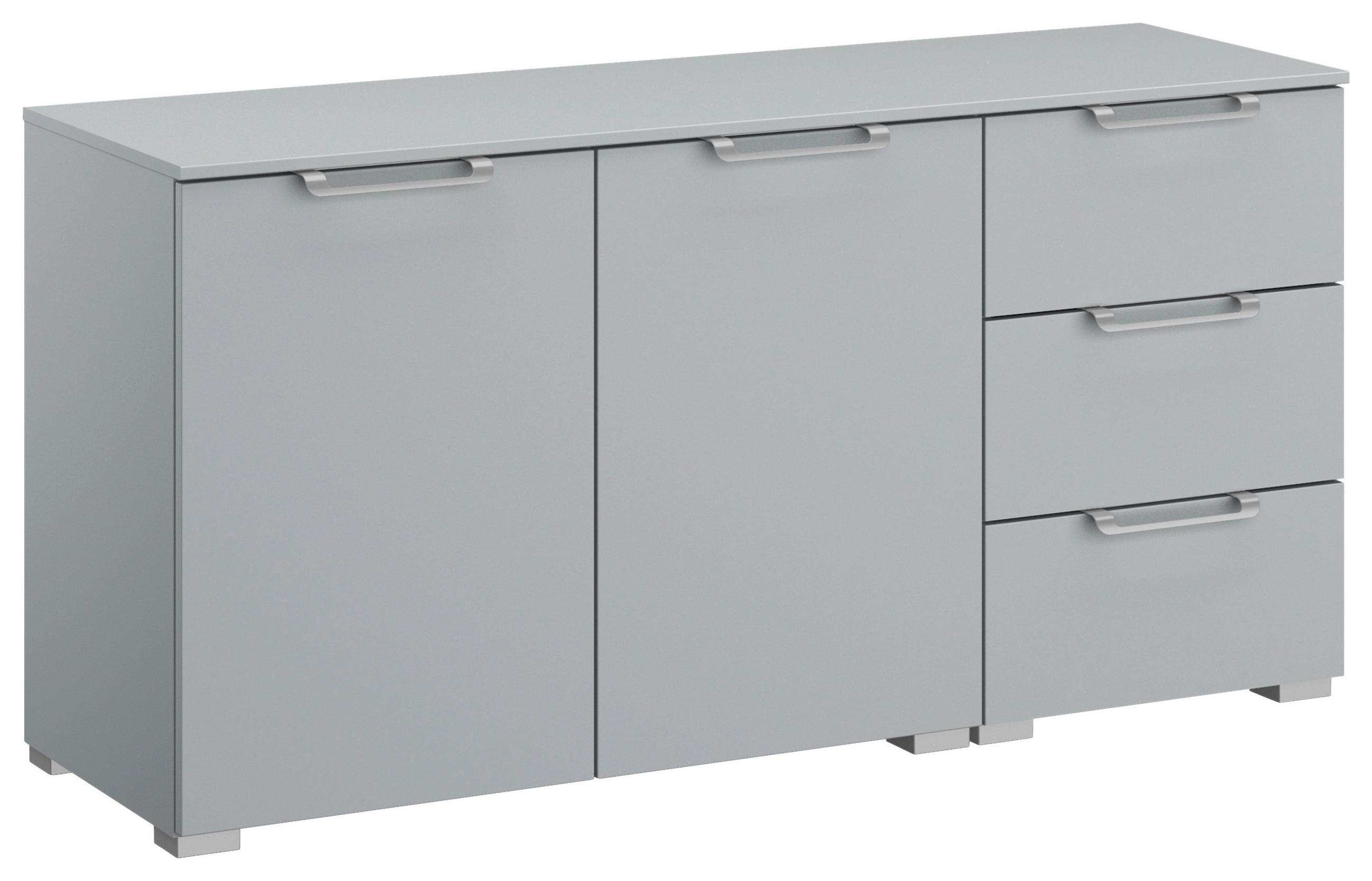 SIDEBOARD  in 120/61/42 cm  - Silberfarben/Hellgrau, Design, Holzwerkstoff/Kunststoff (120/61/42cm) - Novel